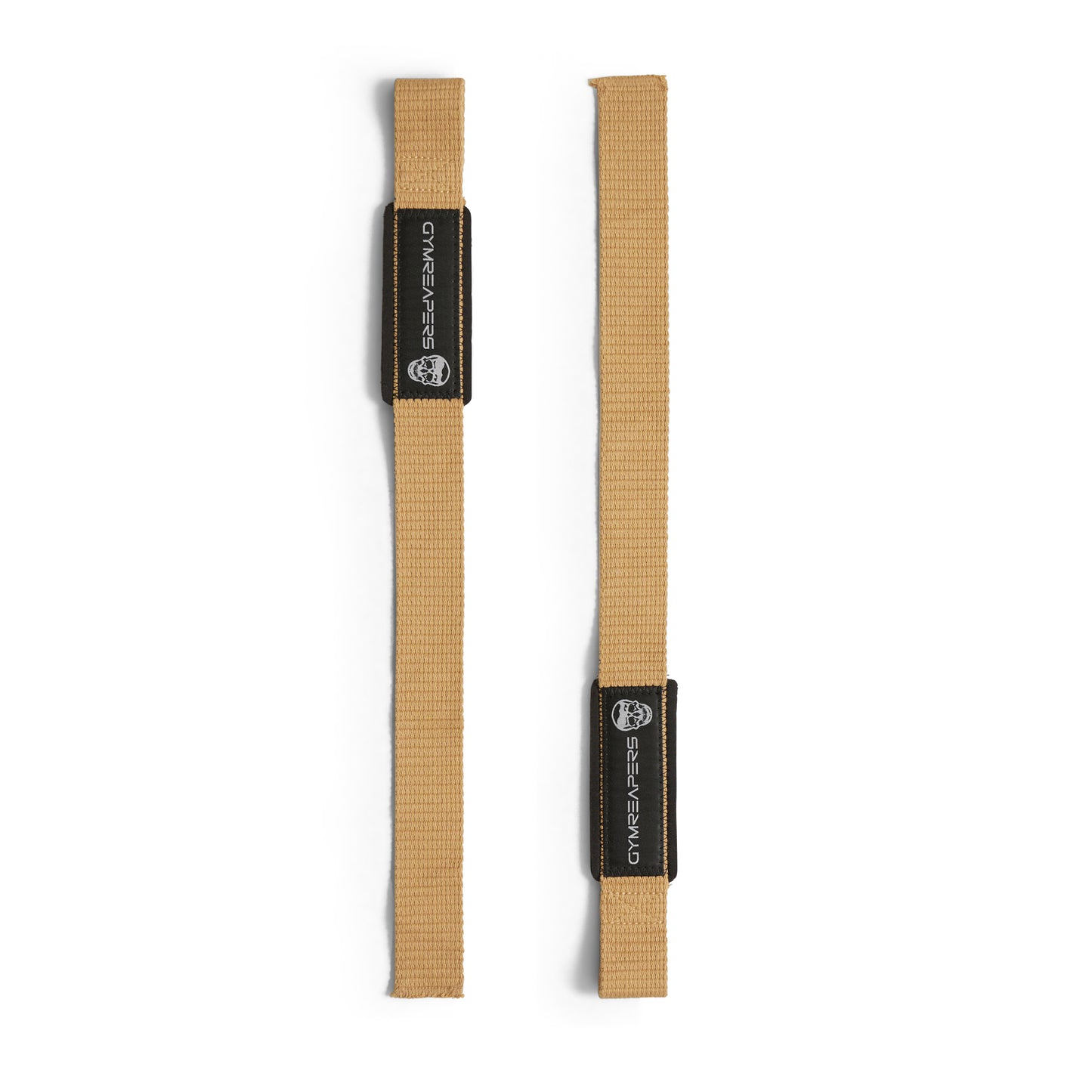 Lifting Wrist Straps for Weightlifting, Bodybuilding, Powerlifting, Strength Training, & Deadlifts - Padded Neoprene with 18 Inch Cotton (Desert Tan)
